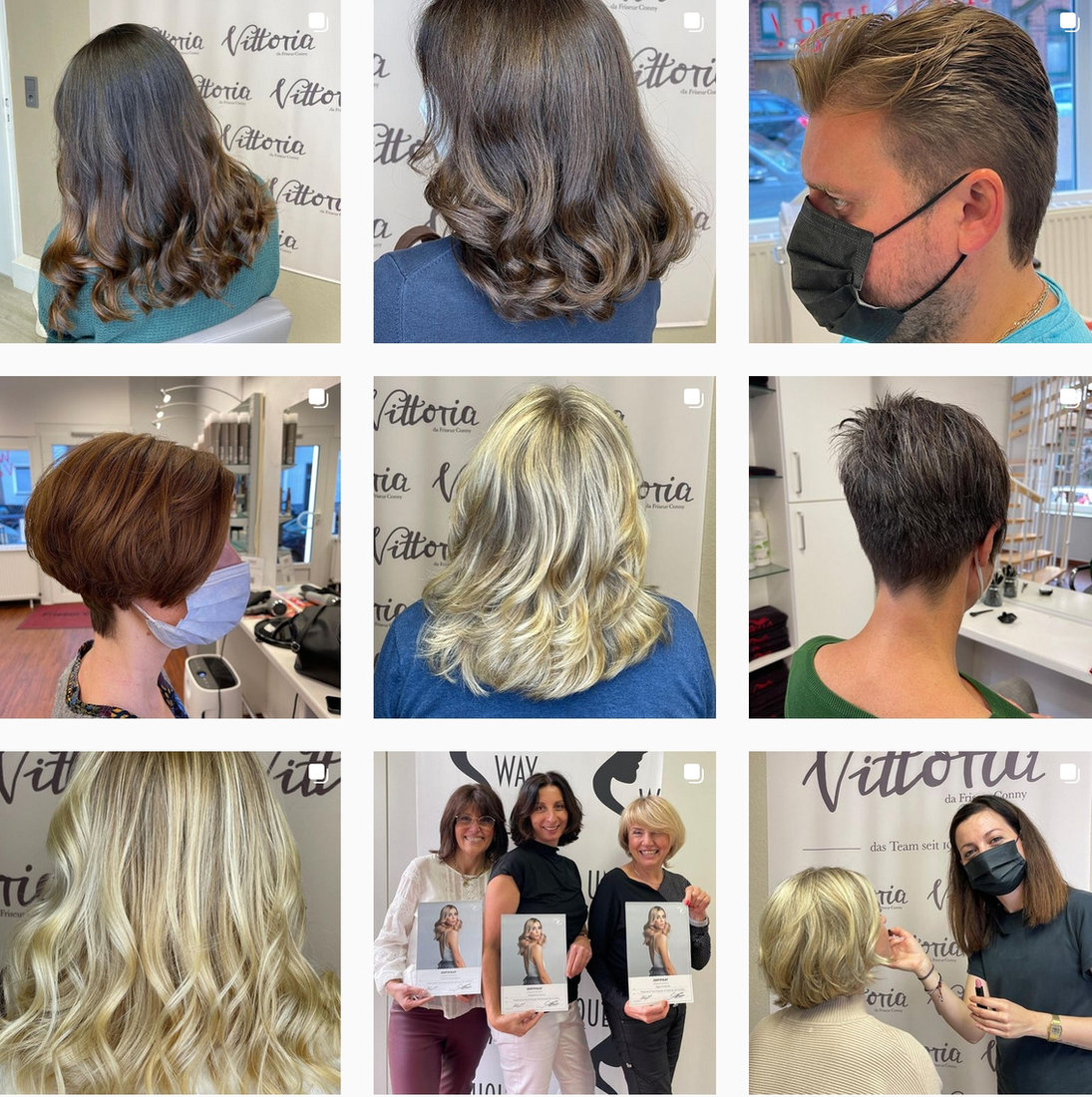 Frisur & Coloration – Arbeit aus dem Salon 2