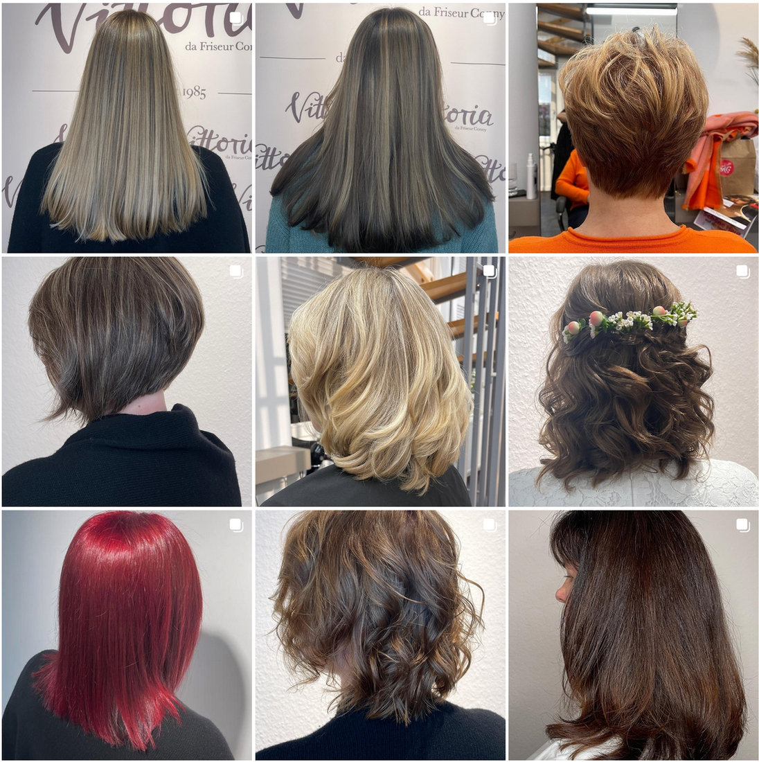 Frisur & Coloration – Arbeit aus dem Salon 1
